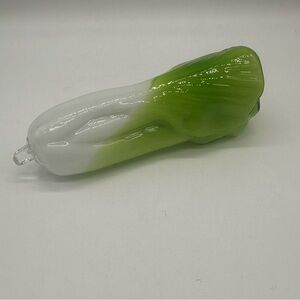 Bok Choy Hand Blown Murano Style Glass Vegetable Vintage